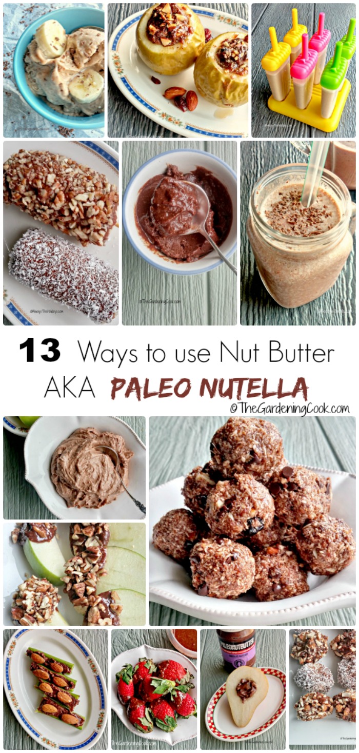 Beurre de noisette paléo - Nutella - 12 façons de l'utiliser.